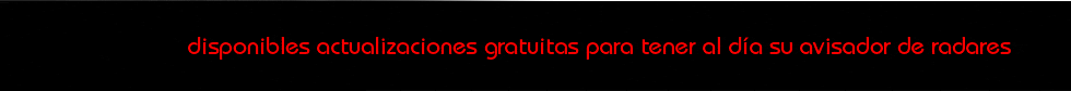 actualizaciones gratuitas para su avisador de radares
